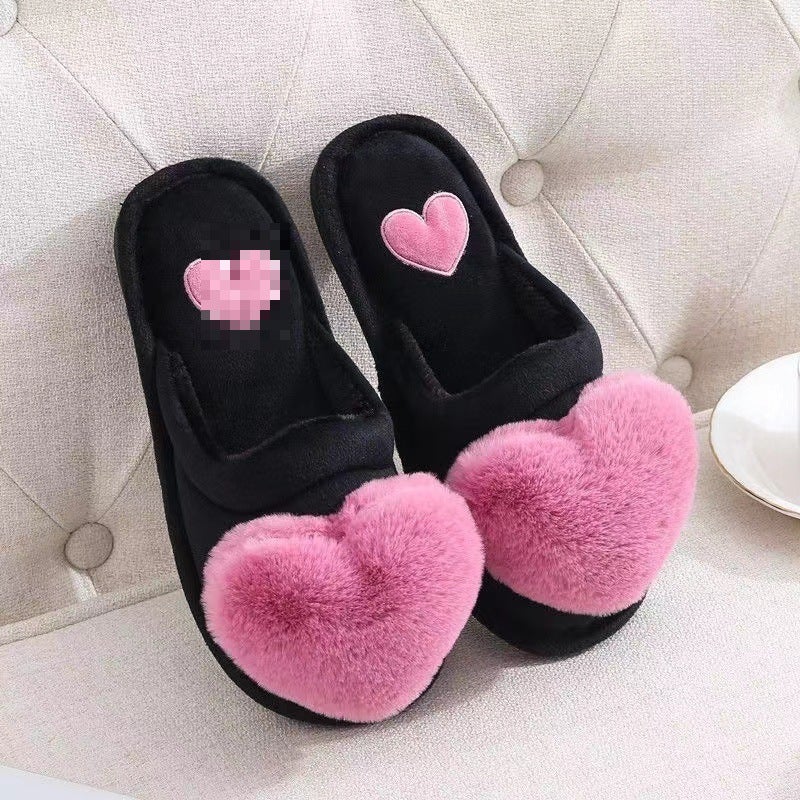 Cotton Slippers Women'S Winter Cute Sheep Indoor Home Couple Household Lamb Plush Warm Slippers Men'S Winter - Image 1